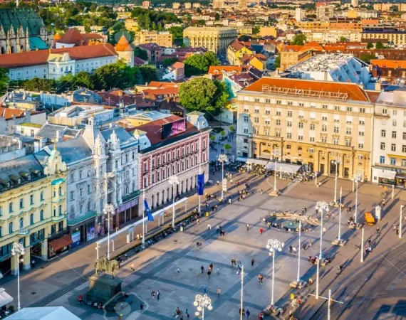 plaza principal de Zagreb